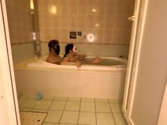 Bubble bath, Wash body, blowjob, Pee, Sex, Japanese Couple, SAKURA
