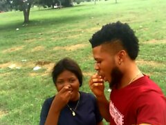 Cute African Couple Having Lovely Date