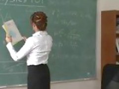 Hot teacher fucked by her student