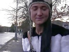 PublicAgent Russian babe takes cash and cock