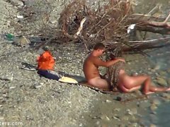 Nudist Beach Couple Masturbates Each Other Spycam