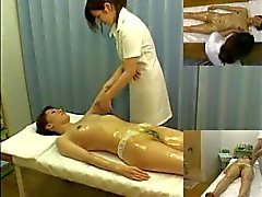 Wet arousing massage for Japanese girl