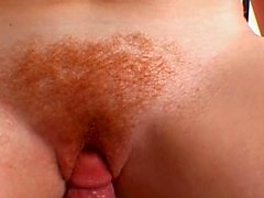 Hairy Redhead Cherry Rides Sybian And Then Real Cock POV