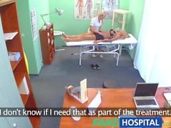 FakeHospital Claustrophobic sexy russian blonde seem to love gorgeous nurse