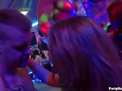 Girls enjoy sucking cocks and being fingered at CFNM party