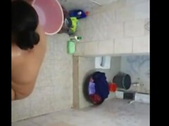 busty Indian aunt playing while nephew watches