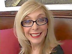 Milf pornstar Nina Hartley sucking his dick