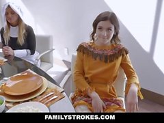 FamilyStrokes - Horny Step Family Fucks Each Other For Thanksgiving