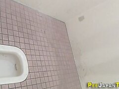 Urinating asians filmed