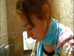 Petite Natasha girl naked at toilet