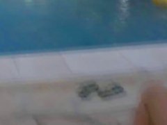 Six naked teens by the pool from Russia