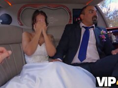 VIP4K. Enticing bride-to-be rocks out with injured guy before husband