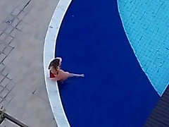 3 women at the pool (non-nude) - part II