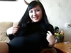 Chubby Russian Smokes And Masturbates