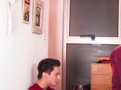 Cute teen twink friends try first time gay anal sex
