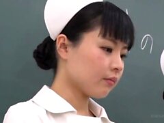 Asian schoolgirl enjoy group sex