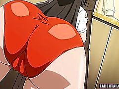 Big titted hentai babe sucks and gets fucked