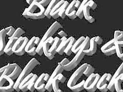 Black Stockings & Black Cock