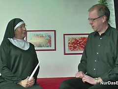 German Granny MILF Make Porn Casting for Money for Church