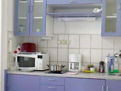 German skinny mature Granny get fucked in kitchen