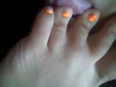 Self worship orange toes