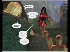 3D Comic. Mermaid Rose. Episodes 3,4