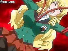 Hentai blonde fucked by tentacles