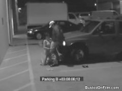 Security guard blown by slut in parking lot