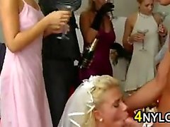 Wedding Party Having A Wild And Crazy Orgy