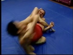 Facesitting mixed wrestling