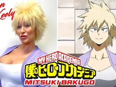 Camsoda - Sexy MILF Ryan Keely Cosplay as Mitsuki Bakugo Gets Cum On Bush