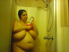 bbw solo shower webcam