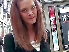 Tight Czech girl Kelly Sun paid for sex