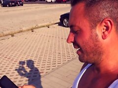 Real big tits female sex tourist slut picked up in Germany