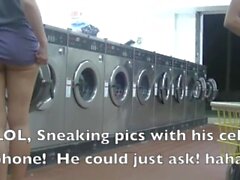 Helena Price - College Campus Laundry Flashing While Washing My Clothing!