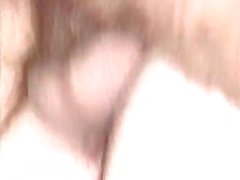 Chunky short-haired momma playing with her nips and pussy and getting dicked