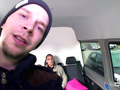 BumsBus - German Josy Black Riding Dick In A Van