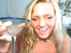 Girl Squirts And Drinks It