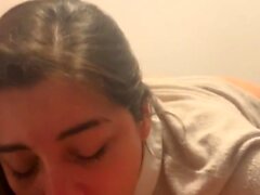 Rich blowjob in her room