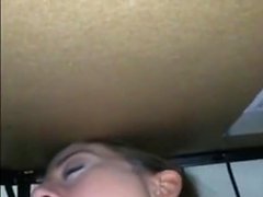 GF give hot BJ under table