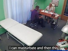 FakeHospital Nurse sucks dick for sperm sample