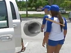 Blonde baseball player fucks for some cash