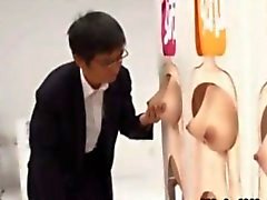 Weird asian gameshow babe getting fingered