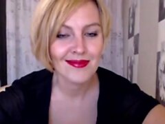 Blonde from masturbate with ohmibod on webcam