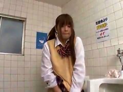 Messy japanese schoolgirl acquires fucked in uniform