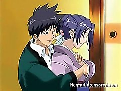 Playful hentai chick getting tight butthole smashed by a