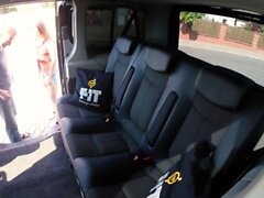 Hungarian teen Amirah Adara fucks in the backseat of a cab