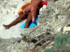 Changing at beach hidden web camera