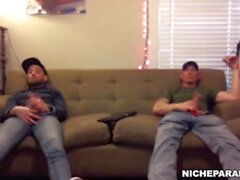 NICHE PARADE - Hidden Cam Footage Of Two Straight Guys Beating Off In My Hostel