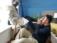 Chinese femdom, japanese footjob, chinese handjob